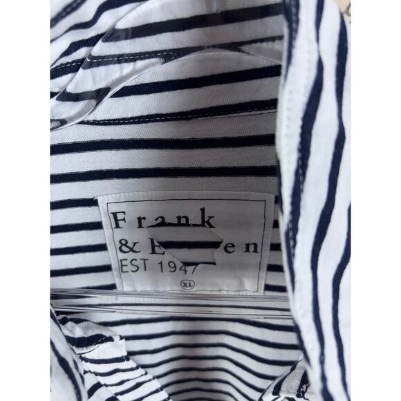 B36 Frank & Eileen Patty Popover Henley Striped Top Womens XL Coastal Parisian - Picture 8 of 8